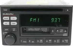 Subaru Legacy 2000-2002 Radio AM FM CD Cassette Player 86201AE12A Face P121
