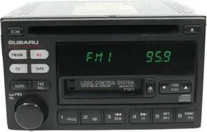2000-02 Subaru Legacy AM FM Radio CD Cassette Player 86201AE12A Face Code P121