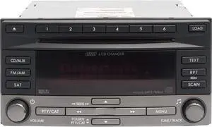 2009-13 Subaru Forester AMFM 6CD MP3 Player Face Code PP644U6 Part ID 86201SC640