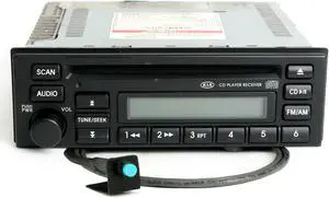 2004-04 Kia Spectra AM FM Radio CD Player w Bluetooth on Pigtail 1K2NC6686X