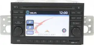 2010-11 Nissan Versa Radio AM FM Navi Capable 6 CD Player 25915ZW80B
