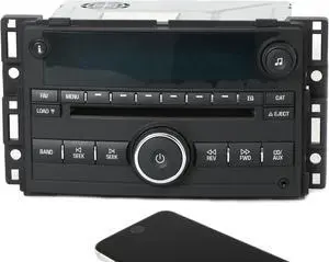 2007-08 Chevy AM FM Radio 6 Disc with Auxiliary & Bluetooth Mod Upgrade 25780215
