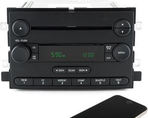 05-06 Ford F150 AM FM Radio Single CD Player w Bluetooth Upgrade 5L3T-18C869-AC