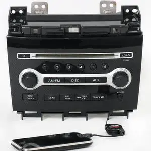 2011 Nissan Maxima Radio AM FM 6 Disc MP3 CD Player 28185ZX76A - Face CY08H