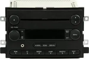 Ford Five Hundred Mustang 2005-2006 Radio AM FM CD w Aux Input 5F9T-18C869-AK