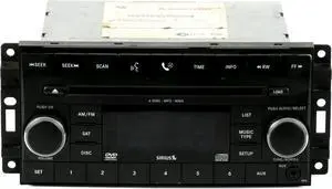 2007-2011 Chrysler Sebring AM FM Radio 6 Disc DVD CD w Satellite 05064922AG REQ