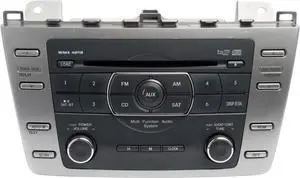 2009-2010 Mazda 6 AM FM Radio Receiver w 6-Disc CD MP3 Player Part ID GS4M669RXC