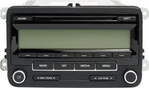 2010-14 Volkswagen Golf Jetta GTI GLI AM FM SiriusXM Single-Disc CD 1K0035164