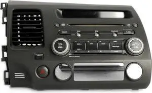 06-11 Honda Civic OEM Original AM FM CD Player Face Code 2AE0 39101-SNA-A020-M1