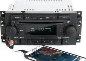 Jeep Patriot Dodge Caliber 2007-2009 AM FM 6 Disc CD w Aux Input RAQ P05091175AB
