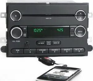 Ford Fusion 2007-2009 Mercury Milan AM FM CD Radio w Aux Input - 8E5T-18C869-BG