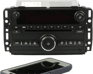 GMC Acadia 2009-2011 Radio AMFM mp3 CD w Bluetooth 25941141 Metal - UNLOCKED