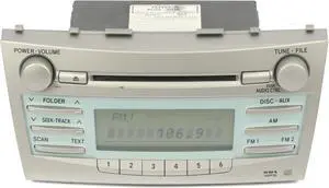 2007 Toyota Camry AM FM Radio CD MP3 Part Number 86120-06180 Face 11815 OEM