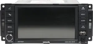 2012-20 Dodge Caravan AM FM Radio DVD MP3 Player AUX Face RBZ Model P05091327AE