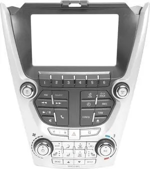 2012-2015 Chevrolet Equinox Control Panel Bezel with Climate Controls 22880249 2012-2015 Chevrolet Equinox Control Panel Bezel with Climate Controls 22880249