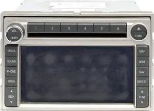 2008 Lincoln MKX AM FM Radio GPS Navigation 6 Disc CD Player 8A1T-18K931-CA