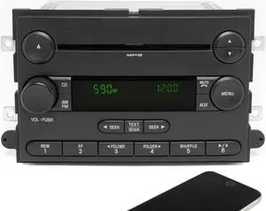2007 Ford Fusion OEM Original AM FM CD Player w Bluetooth Upgrade 7E5T-18C869-BE
