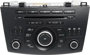 2012-13 Mazda 3 AMFM Satellite Radio Single-Disc CD MP3 Player Part ID BGV466AH0