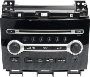2011 Nissan Maxima AM FM Radio 6 Disc CD MP3 Player Aux ID 28185ZX75A Face CY07H