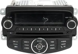 Chevrolet Sonic 2012 AM FM Radio Single Disc CD Player w Aux 95179057 Option UH7