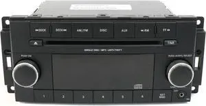 2013-17 Chrysler Dodge Jeep AM FM MP3 Radio CD Player Part P05091195AC Face RES 2013-17 Chrysler Dodge Jeep AM FM MP3 Radio CD Player Part P05091195AC Face RES
