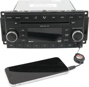 07-08 Dodge Avenger Chrysler Sebring AM FM Radio CD Player w Aux P05064058AJ RES