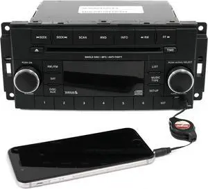 13-17 Dodge Challenger Jeep Patriot AM FM Radio CD Player w Aux P05091163AC RES