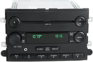 Ford 2007-2008 F-150 Truck AM FM mp3 CD Player Radio w Aux Input 7L3T-18C869-BK