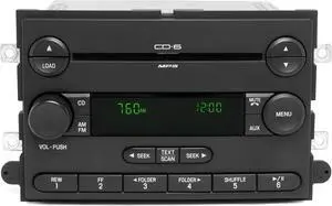2006-2007 Ford Explorer Mercury Mountaineer AM FM 6 CD Mp3 Radio 6L2T-18C815-BK 2006-2007 Ford Explorer Mercury Mountaineer AM FM 6 CD Mp3 Radio 6L2T-18C815-BK