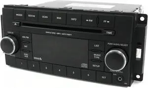2012-2014 Dodge 1500 Jeep Wrangler AM FM Radio CD Player w Aux P05091164AB - RES