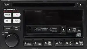 2000-2002 Subaru Legacy AM FM Radio Single Disc CD Cassette 86201AE12A Face P121