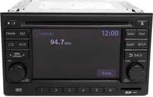 2013-2015 Nissan Rogue AM FM Receiver Radio 6 Disc w Navigation 259151VK0E