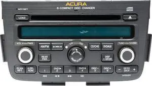 2005-06 Acura MDX AM FM Radio 6 Disc Player Navigation 39100-S3V-A640 Face 1AF2
