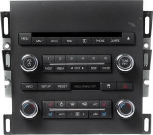 2010 Lincoln MKZ AM FM Radio CD MP3 Player Climate Navi Controls 9H6T-19C156-DC