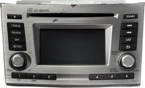 2012 Subaru Legacy AMFM Radio CD MP3 Player Part Number 86201AJ62A Face PE627UI