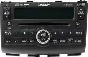 2008-09 Nissan Rogue AM FM Radio 6 Disc CD MP3 Player Aux Input 28185JM200 PY04D