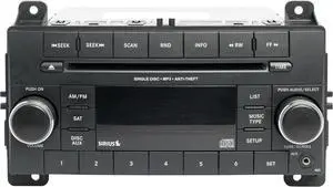 2013 Jeep Grand Cherokee AM FM CD Radio Face Code RES OEM Single P05091165AB 2013 Jeep Grand Cherokee AM FM CD Radio Face Code RES OEM Single P05091165AB