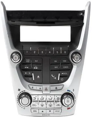 2010-11 Chevrolet Equinox Audio Climate Temperature Control Panel Model 20920042 2010-11 Chevrolet Equinox Audio Climate Temperature Control Panel Model 20920042