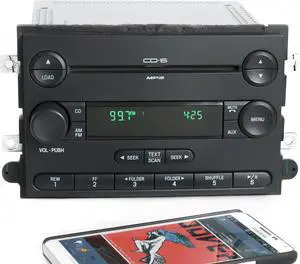 Mercury 2007 Milan AM FM 6 Disc CD Player Radio w Bluetooth Music 7E5T-18C815-AD