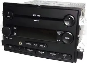 Ford Five Hundred 2005 AM FM 6 Disc mp3 CD Radio w Aux Input 5G1T-18C815-EB