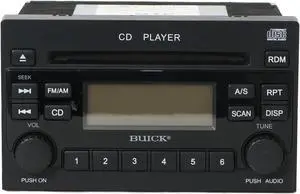 Buick Radio AM FM Singe Disc CD Player 5490755 - Option Code U1C