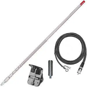 firestik fg4648w four foot noground plane cb antenna kit white