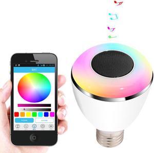 BL08A Smart LED Blub Light Wireless Bluetooth Speaker LED Lights110V-240V E27 3W Lamp Audio for iPhone 5S 5C iPad
