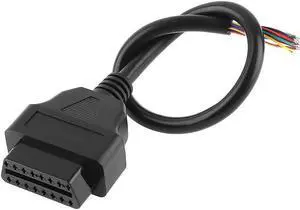 OBD II OBD2 16 Pin Female Connect Opening Line Auto Car Diagnostic Interface Connector Cable with 26CM Extension Line