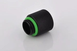 Bitspower G1/4" Male to Female Extender Fitting, 15mm, Matte Black Bitspower G1/4" Male to Female Extender Fitting, 15mm, Matte Black