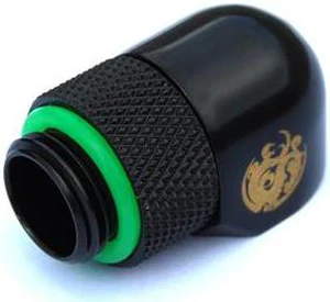 Bitspower G1/4" Male to Female Extender Fitting, 90? Rotary, Matte Black Bitspower G1/4" Male to Female Extender Fitting, 90? Rotary, Matte Black