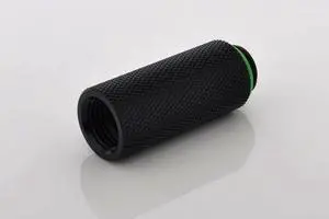 Bitspower G1/4" Male to Female Extender Fitting, 40mm, Matte Black