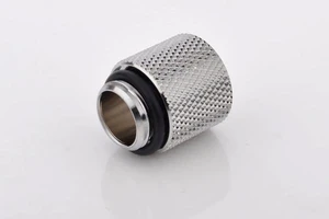 Bitspower G1/4" Male to Female Extender Fitting, 15mm, Silver Shining Bitspower G1/4" Male to Female Extender Fitting, 15mm, Silver Shining