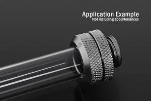 Bitspower G1/4" to Enhance Multi-Link Fitting for 12mm OD Rigid Tubing (For Use with Bitspower Rigid Tubing Only), Silver Shining