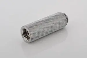 Bitspower G1/4" Male to Female Extender Fitting, 50mm, Silver Shining